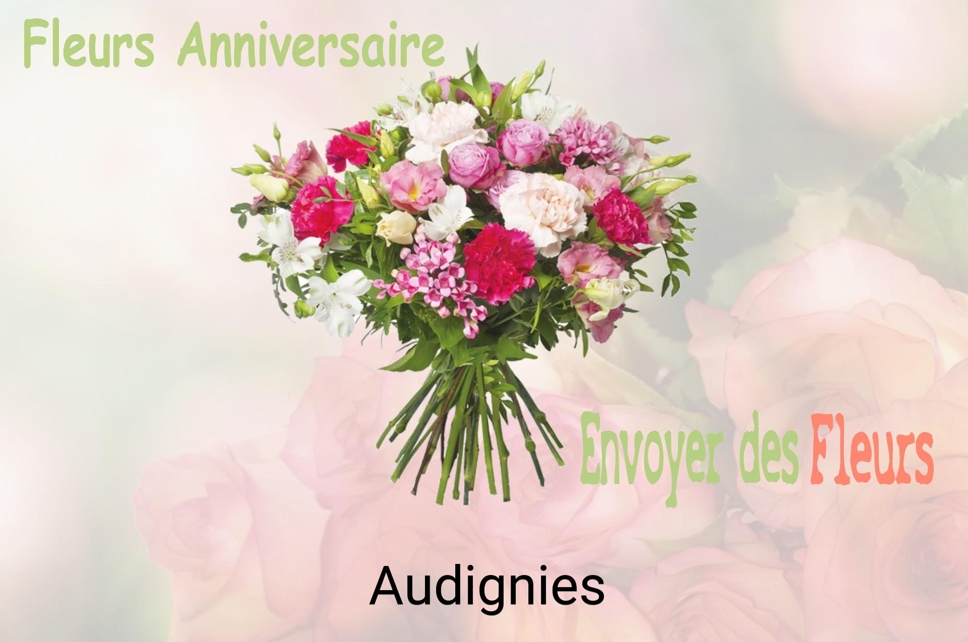 Bouquet de fleurs d’anniversaire livré à Audignies
